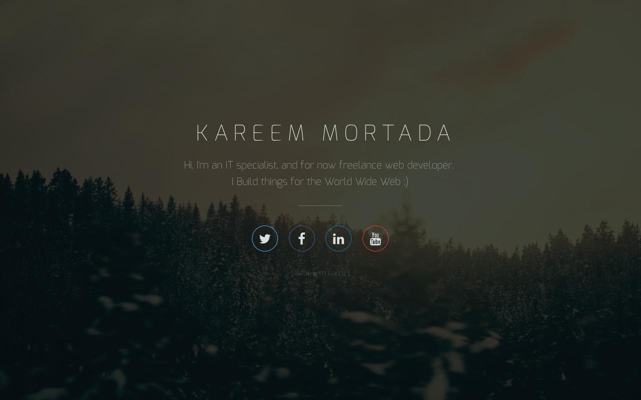 Carrd profile picture for @kareem